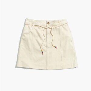 Women’s MADEWELL Capital A-Line Mini Cotton Tan* Skirt